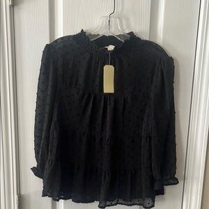 Black Size Large Top